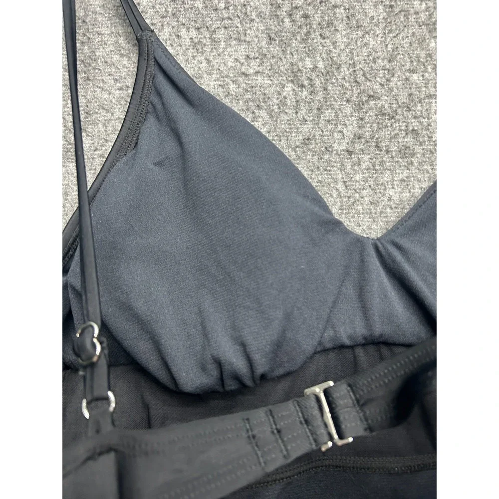 Cupshe Swimsuit‎ One Piece Large Black Hi-Leg Sheer Mesh
